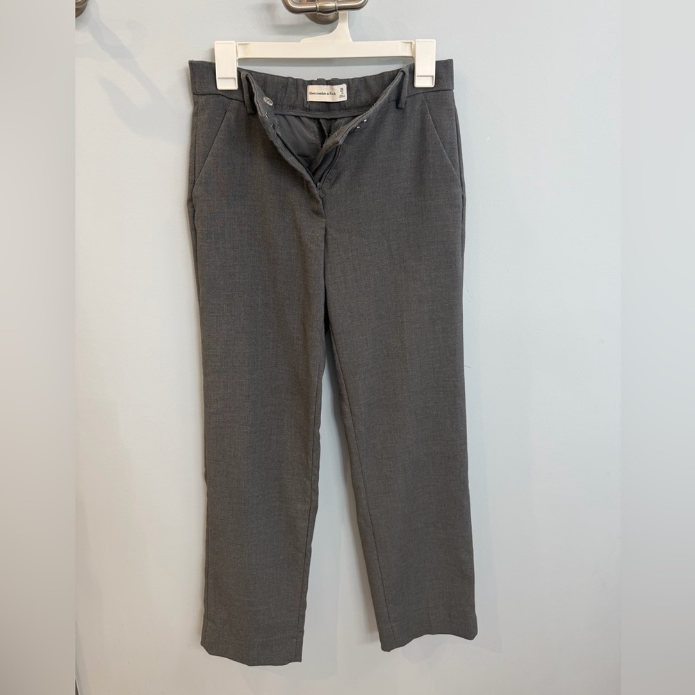 Abercrombie & Fitch Sloane Tailored Gray Straight Leg Trousers - Sz 2P